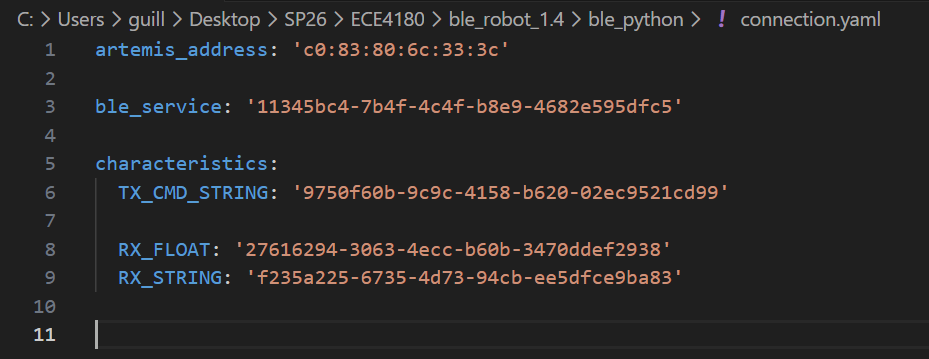 connection.yaml configuration