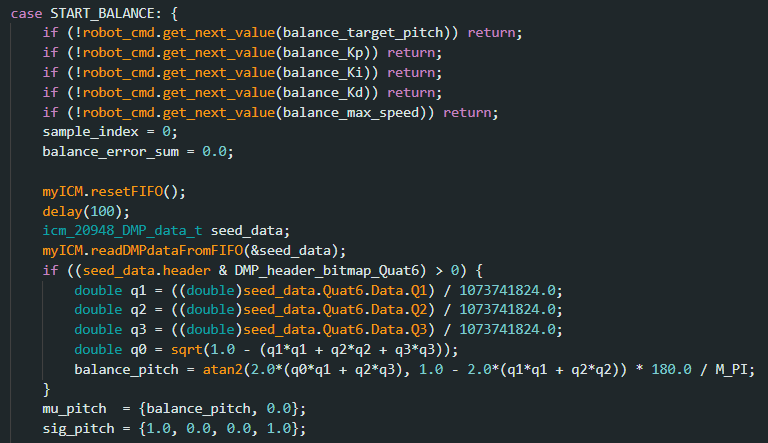 START_BALANCE command handler